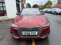 USED 2016 66 AUDI A4 2.0 TDI ultra S-Line Saloon 4dr Diesel Manual Euro 6 (s/s) (150 ps) HIGH SPEC! &pound;20 TAX! GOOD HISTORY WITH NEW CAMBELT!
