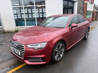 USED 2016 66 AUDI A4 2.0 TDI ultra S-Line Saloon 4dr Diesel Manual Euro 6 (s/s) (150 ps) HIGH SPEC! &pound;20 TAX! GOOD HISTORY WITH NEW CAMBELT!