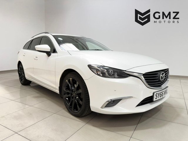 View our Mazda Mazda6 2.2 SKYACTIV-D Sport Nav Estate 5dr Diesel Auto Euro 6 (s/s) (175 ps)