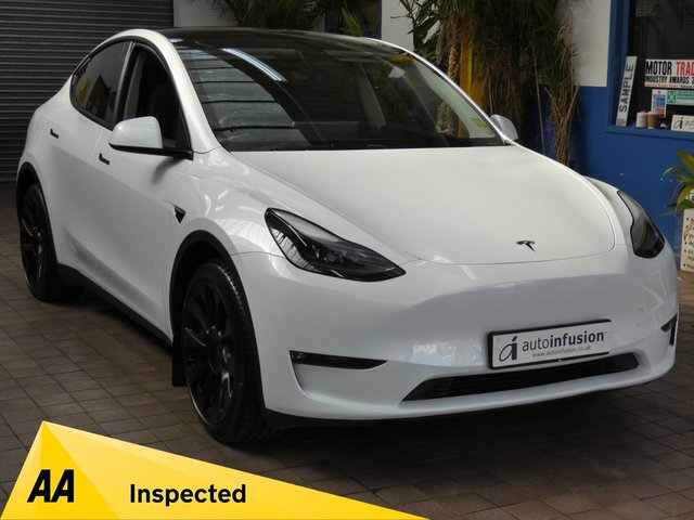 View our Tesla Model Y (Dual Motor) Long Range SUV 5dr Electric Auto 4WDE (384 bhp)