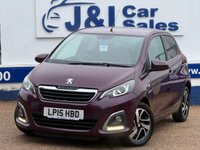 USED 2015 15 PEUGEOT 108 1.2 VTi PureTech Allure Hatchback 5dr Petrol Manual Euro 5 (82 ps) GREAT SERVICE HISTORY WITH THIS CAR