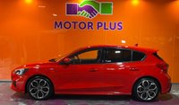 USED 2019 19 FORD FOCUS 1.0T EcoBoost ST-Line X Hatchback 5dr Petrol Manual Euro 6 (s/s) (125 ps) Race Red. 18" Alloys. SYNC3NAV