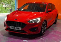 USED 2019 19 FORD FOCUS 1.0T EcoBoost ST-Line X Hatchback 5dr Petrol Manual Euro 6 (s/s) (125 ps) Race Red. 18" Alloys. SYNC3NAV