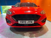 USED 2019 19 FORD FOCUS 1.0T EcoBoost ST-Line X Hatchback 5dr Petrol Manual Euro 6 (s/s) (125 ps) Race Red. 18" Alloys. SYNC3NAV
