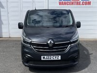 USED 2022 22 RENAULT TRAFIC 2.0 dCi ENERGY 30 Sport Panel Van 5dr Diesel Manual LONG WHEEL BASE Standard Roof Euro 6 in BLACK (s/s) FULLY CARPETED & READY TO CAMPER ++ SAT NAV + APPLE CAR PLAY ++
