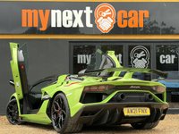 USED 2021 21 LAMBORGHINI AVENTADOR 6.5 V12 LP 770-4 SVJ Roadster ISR 4WD Euro 6 2dr 1 Owner, Full Lamborghini Service History, Main Paint Verdi Ithaca, SVJ Logo Painted, Red Brake Callipers, Style Package, Full Interior Carbon Fibre Package, Rear View Camera and Parking Sensors, Coloured Interior SVJ Logo, Electric and Heated Comfort Seats With Carbon Details