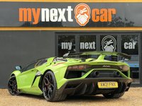 USED 2021 21 LAMBORGHINI AVENTADOR 6.5 V12 LP 770-4 SVJ Roadster ISR 4WD Euro 6 2dr 1 Owner, Full Lamborghini Service History, Main Paint Verdi Ithaca, SVJ Logo Painted, Red Brake Callipers, Style Package, Full Interior Carbon Fibre Package, Rear View Camera and Parking Sensors, Coloured Interior SVJ Logo, Electric and Heated Comfort Seats With Carbon Details