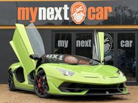 USED 2021 21 LAMBORGHINI AVENTADOR 6.5 V12 LP 770-4 SVJ Roadster ISR 4WD Euro 6 2dr 1 Owner, Full Lamborghini Service History, Main Paint Verdi Ithaca, SVJ Logo Painted, Red Brake Callipers, Style Package, Full Interior Carbon Fibre Package, Rear View Camera and Parking Sensors, Coloured Interior SVJ Logo, Electric and Heated Comfort Seats With Carbon Details