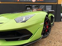 USED 2021 21 LAMBORGHINI AVENTADOR 6.5 V12 LP 770-4 SVJ Roadster ISR 4WD Euro 6 2dr 1 Owner, Full Lamborghini Service History, Main Paint Verdi Ithaca, SVJ Logo Painted, Red Brake Callipers, Style Package, Full Interior Carbon Fibre Package, Rear View Camera and Parking Sensors, Coloured Interior SVJ Logo, Electric and Heated Comfort Seats With Carbon Details