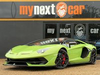USED 2021 21 LAMBORGHINI AVENTADOR 6.5 V12 LP 770-4 SVJ Roadster ISR 4WD Euro 6 2dr 1 Owner, Full Lamborghini Service History, Main Paint Verdi Ithaca, SVJ Logo Painted, Red Brake Callipers, Style Package, Full Interior Carbon Fibre Package, Rear View Camera and Parking Sensors, Coloured Interior SVJ Logo, Electric and Heated Comfort Seats With Carbon Details