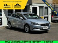 USED 2016 16 VAUXHALL ASTRA 1.4i Turbo SRi Nav Hatchback 5dr Petrol Auto Euro 6 (s/s) (150 ps) Full VAUXHALL Service History  |  1 Owner From Brand New  |  Set of 2 Keys