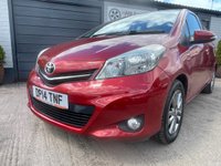 USED 2014 14 TOYOTA YARIS 1.33 Dual VVT-i Icon Plus Hatchback 5dr Petrol Manual Euro 5 (99 ps) Super low miles