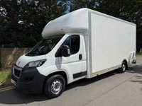 USED 2016 16 PEUGEOT BOXER 2.2 HDi 335 Platform (130 ps) L3 4.7M LOW CHASSIS LOW LOADERE MAXI MOVER LUTON VAN AIR CON+REVERSE CAMERA+NO VAT+