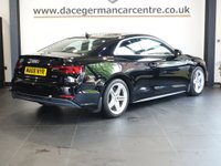 USED 2018 68 AUDI A5 1.4 TFSI S line Coupe 2dr Petrol S Tronic Euro 6 (s/s) (150 ps) BEAUTIFUL, HIGH QUALITY AUDI - COMES WITH A FULL SERVICE HISTORY + SATELLITE NAVIGATION + BLUETOOTH PHONE AND MEDIA CONNECTIVITY + APPLE CARPLAY / ANDROID AUTO + IN CAR ENTERTAINMENT MEDIA DISPLAY + APPS CONTROL + AUTOMATIC LED HEADLIGHTS + DAB DIGITAL RADIO + THREE ZONE CLIMATE CONTROL + AIR CONDITIONING + KEYLESS START + ECO STOP/START SYSTEM + FRONT AND REAR PARKING SENSORS + 18 INCH ALLOY WHEELS + SELECTABLE DRIVING MODES + AUTOMATIC WIPERS WITH RAIN SENSOR + ELECTRIC WINDOWS