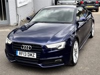 USED 2013 13 AUDI A5 1.8 TFSI Black Edition Coupe 2dr Petrol Manual Euro 6 (s/s) (170 ps) 