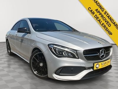 USED 2017 C MERCEDES-BENZ CLA 2.1 CLA220d AMG Line Coupe 4dr Diesel 7G-DCT Euro 6 (s/s) (177 ps) Pan Roof, Heated Seats