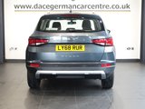 USED 2019 68 SEAT ATECA 1.5 TSI EVO SE Technology SUV 5dr Petrol Manual Euro 6 (s/s) (150 ps) SATELLITE NAVIGATION + APPLE CARPLAY / ANDROID AUTO + TOUCH SCREEN MEDIA DISPLAY + BLUETOOTH PHONE AND MEDIA CONNECTIVITY + DAB DIGITAL RADIO + AUTOMATIC LED HEADLIGHTS + APPS CONTROL + MIRROR LINK + LEATHER MULTI FUNCTIONAL STEERING WHEEL + FRONT AND REAR PARKING SENSORS + CRUISE CONTROL + VOICE COMMAND + AUTOMATIC WIPERS WITH RAIN SENSOR + LED DAY TIME RUNNING LIGHTS + ECO STOP START SYSTEM + DUAL ZONE CLIMATE CONTROL + AIR CONDITIONING + ELECTRIC HEATED DOOR MIRRORS + ELECTRIC WINDOWS