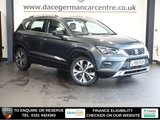 USED 2019 68 SEAT ATECA 1.5 TSI EVO SE Technology SUV 5dr Petrol Manual Euro 6 (s/s) (150 ps) SATELLITE NAVIGATION + APPLE CARPLAY / ANDROID AUTO + TOUCH SCREEN MEDIA DISPLAY + BLUETOOTH PHONE AND MEDIA CONNECTIVITY + DAB DIGITAL RADIO + AUTOMATIC LED HEADLIGHTS + APPS CONTROL + MIRROR LINK + LEATHER MULTI FUNCTIONAL STEERING WHEEL + FRONT AND REAR PARKING SENSORS + CRUISE CONTROL + VOICE COMMAND + AUTOMATIC WIPERS WITH RAIN SENSOR + LED DAY TIME RUNNING LIGHTS + ECO STOP START SYSTEM + DUAL ZONE CLIMATE CONTROL + AIR CONDITIONING + ELECTRIC HEATED DOOR MIRRORS + ELECTRIC WINDOWS