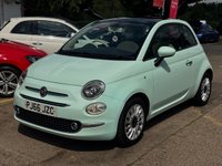 USED 2016 66 FIAT 500 1.2 Lounge Hatchback 3dr Petrol Manual Euro 6 (s/s) (69 bhp) Panoramic fixed glass roof, Only 44,734 miles, 8 services