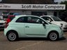 USED 2016 66 FIAT 500 1.2 Lounge Hatchback 3dr Petrol Manual Euro 6 (s/s) (69 bhp) Panoramic fixed glass roof, Only 44,734 miles, 8 services