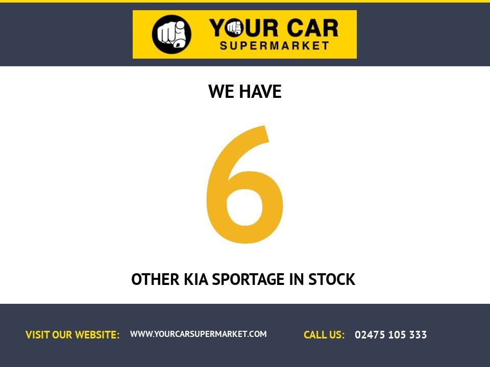 USED 2019 19 KIA SPORTAGE 1.6 GDi 2 SUV 5dr Petrol Manual Euro 6 (s/s) (130 bhp) 