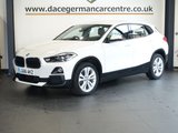 USED 2018 68 BMW X2 2.0 18d Sport SUV 5dr Diesel Manual sDrive Euro 6 (s/s) (150 ps) GREAT LOOKING BMW SUV - COMES WITH A FULL SERVICE HISTORY + SATELLITE NAVIGATION + DAB DIGITAL RADIO + BLUETOOTH PHONE CONNECTIVITY AND MEDIA STREAMING + APPS CONTROL + DUAL ZONE CLIMATE CONTROL + AIR CONDITIONING + CRUISE CONTROL + LANE ASSIST + IN CAR ENTERTAINMENT WITH MEDIA MEDIA DISPLAY + AUTOMATIC HEADLIGHTS + 18 INCH ALLOY WHEELS + PARKING SENSORS + AUTOMATIC WIPERS WITH RAIN SENSORS + SELECTABLE DRIVING MODES + LED DAY TIME RUNNING LIGHTS + LEATHER MULTIFUNCTIONAL STEERING WHEEL
