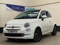 USED 2018 68 FIAT 500 1.2 Lounge Hatchback 3 Door Panoramic Petrol Manual Euro 6 (s/s) (69 bhp) APPLE CAR PLAY REAR PARK ASSIST