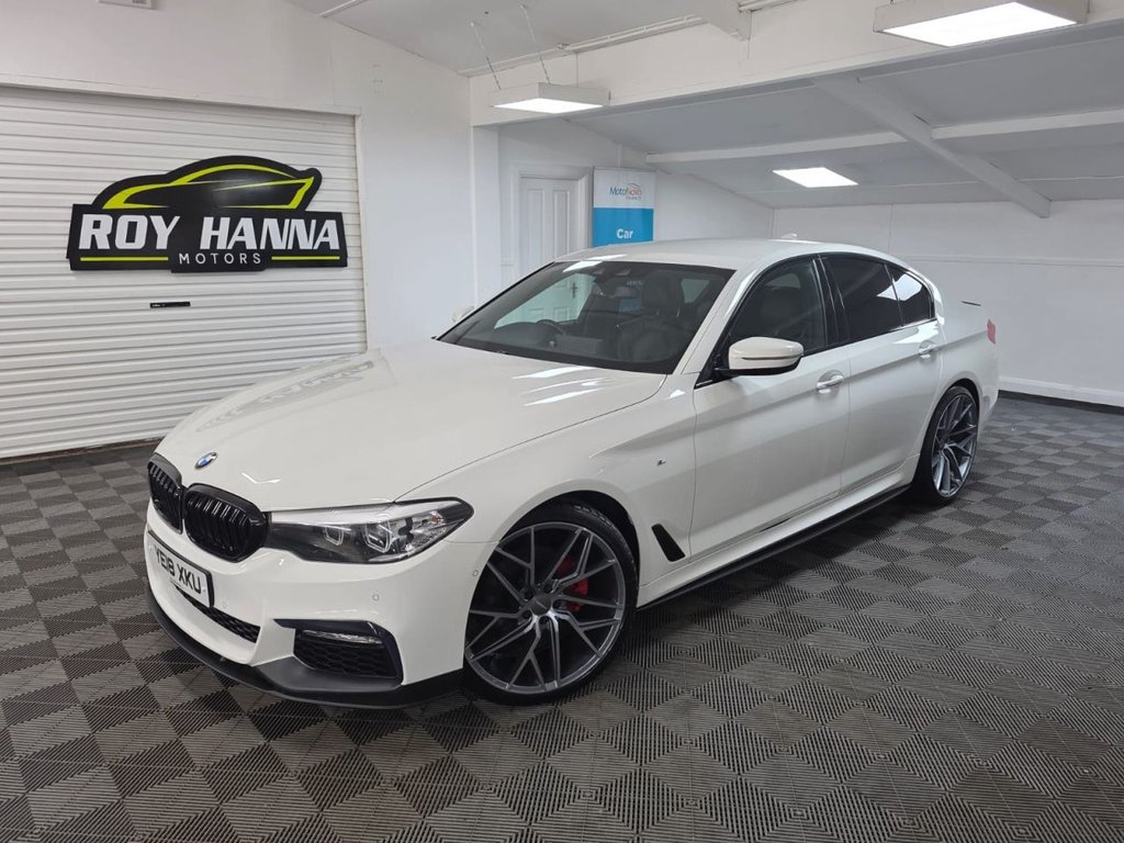 USED 2018 18 BMW 5 SERIES 2.0 520d M Sport Saloon 4dr Diesel Auto xDrive Euro 6 (s/s) (190 ps) Bluetooth - SatNav - Sensors!