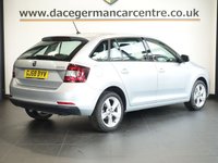 USED 2018 68 SKODA RAPID SPACEBACK 1.0 TSI SE Tech Hatchback 5dr Petrol Manual Euro 6 (s/s) (95 ps) FULL SERVICE HISTORY + BLUETOOTH PHONE AND MEDIA CONNECTIVITY + AIR CONDITIONED CLIMATE CONTROL + DAB DIGITAL RADIO + IN CAR ENTERTAINMENT WITH MEDIA DISPLAY + PARKING SENSORS + DAYTIME RUNNING LIGHTS + CRUISE CONTROL + MULTIFUNCTIONAL STEERING WHEEL + HILL HOLD START ASSIST + ELECTRIC DOOR MIRRORS + FRONT AND REAR ELECTRIC WINDOWS + 15 INCH ALLOY WHEELS + 60/40 SPLIT FOLDING REAR SEATS.....