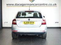 USED 2018 68 SKODA RAPID SPACEBACK 1.0 TSI SE Tech Hatchback 5dr Petrol Manual Euro 6 (s/s) (95 ps) FULL SERVICE HISTORY + BLUETOOTH PHONE AND MEDIA CONNECTIVITY + AIR CONDITIONED CLIMATE CONTROL + DAB DIGITAL RADIO + IN CAR ENTERTAINMENT WITH MEDIA DISPLAY + PARKING SENSORS + DAYTIME RUNNING LIGHTS + CRUISE CONTROL + MULTIFUNCTIONAL STEERING WHEEL + HILL HOLD START ASSIST + ELECTRIC DOOR MIRRORS + FRONT AND REAR ELECTRIC WINDOWS + 15 INCH ALLOY WHEELS + 60/40 SPLIT FOLDING REAR SEATS.....