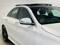 USED 2014 64 MERCEDES-BENZ C-CLASS 2.0 C200 AMG Line Saloon 4dr Petrol 7G-Tronic+ Euro 6 (s/s) (184 ps) Diamond White | Black Leather | Burmester Audio | Panoramic Roof | Full Service History | ULEZ OK