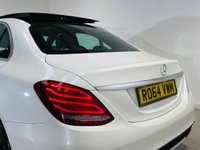 USED 2014 64 MERCEDES-BENZ C-CLASS 2.0 C200 AMG Line Saloon 4dr Petrol 7G-Tronic+ Euro 6 (s/s) (184 ps) Diamond White | Black Leather | Burmester Audio | Panoramic Roof | Full Service History | ULEZ OK