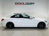 USED 2014 64 MERCEDES-BENZ C-CLASS 2.0 C200 AMG Line Saloon 4dr Petrol 7G-Tronic+ Euro 6 (s/s) (184 ps) Diamond White | Black Leather | Burmester Audio | Panoramic Roof | Full Service History | ULEZ OK