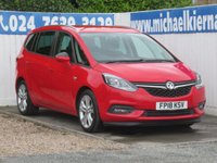 USED 2018 18 VAUXHALL ZAFIRA TOURER 1.4i Turbo SRi Nav MPV 5dr Petrol Manual Euro 6 (140 ps) 7 SEATS, VAUXHALL HISTORY X7