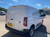 USED 2023 72 CITROEN BERLINGO Enterprise Edition L1 1.5 BlueHDi 1000 SWB Diesel Panel Van Manual Euro 6 (s/s) (100 bhp) 2 services - last service on 26.11.2025 @ 41,854 miles - Only 44,859 miles, Facelift model - EURO 6 (ULEZ compliant) - Built in touchscreen with Satnav connectivity & DAB, Air conditioning, E/W, Bluetooth, rear parking sensors, cruise control, electric mirror's, 3 seats, full bulkhead, ply lined, driver's airbag, side loading door, remote central Locking, Alarm, USB port, steering column radio control, barn rear doors, spare key, finance arranged & 6 months premium Autoguard warranty