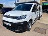 USED 2023 72 CITROEN BERLINGO Enterprise Edition L1 1.5 BlueHDi 1000 SWB Diesel Panel Van Manual Euro 6 (s/s) (100 bhp) 2 services - last service on 26.11.2025 @ 41,854 miles - Only 44,859 miles, Facelift model - EURO 6 (ULEZ compliant) - Built in touchscreen with Satnav connectivity & DAB, Air conditioning, E/W, Bluetooth, rear parking sensors, cruise control, electric mirror's, 3 seats, full bulkhead, ply lined, driver's airbag, side loading door, remote central Locking, Alarm, USB port, steering column radio control, barn rear doors, spare key, finance arranged & 6 months premium Autoguard warranty