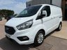 USED 2022 22 FORD TRANSIT CUSTOM Limited L1 H1 2.0 280 EcoBlue SWB Diesel Panel Van Manual Euro 6 (s/s) (130 bhp) 4 services - Wet belt replaced & recent service with all genuine Ford parts fitted - 122,290 miles - EURO 6, SATNAV,  A/C, front & rear parking sensors, heated seats, alloys, heated screen, cruise control, Bluetooth, electric power folding mirrors, E/W, DAB Radio with Apple car play, USB port, start/stop, factory fitted bulkhead, colour coded, auto headlights, side loading door, load liner, remote Central Locking, security locks, spare key, finance arranged & 6 months Premium AutoGuard warranty
