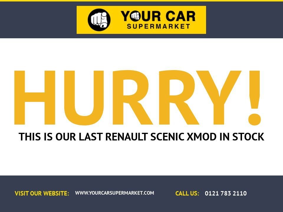 USED 2014 64 RENAULT SCENIC XMOD 1.5 dCi ENERGY Dynamique TomTom MPV 5dr Diesel Manual Euro 5 (s/s) (110 ps) Sat Nav, Cruise Control