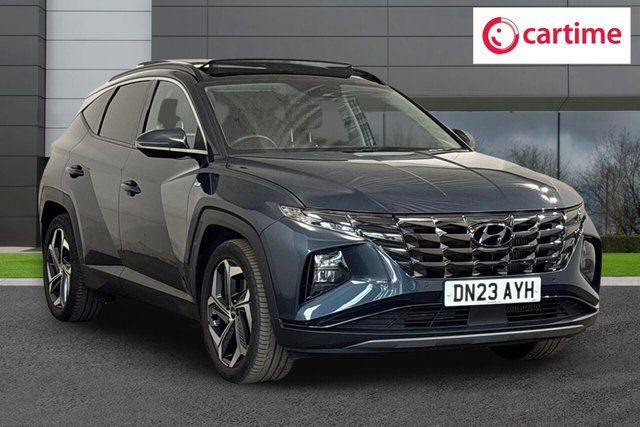 View our Hyundai Tucson 1.6 T-GDi MHEV Ultimate SUV 5dr Petrol Hybrid DCT Euro 6 (s/s) (150 ps) Panoramic Sunroof, Rear View Camera, Front / Rear Parking Sensors, Android Auto / Apple CarPlay, Heated Steering Wheel