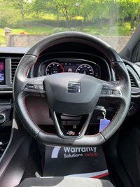 USED 2020 69 SEAT LEON 1.5 TSI EVO FR Black Edition Hatchback 5dr Petrol Manual Euro 6 (s/s) (130 ps) LONG MOT, JUST BEEN SERVICED, HPI CLEAR, 2 X KEYS, EXCELLENT CONDITION. APP CONNECT FOR APPLE CAR PLAY/ANDROID AUTO, SAT NAV, CRUISE WITH FRONT ASSIST, HEATED HALF LEATHER SEATS