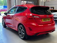 USED 2018 68 FORD FIESTA 1.5T EcoBoost ST-3 Hatchback 3 door Petrol Manual Euro 6 CRUISE+REVERSE CAM+HEATED SEATS
