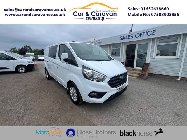 View our Ford Transit Custom 2.0 320 EcoBlue Limited Crew Van Double Cab 5dr Diesel Manual L2 H1 Euro 6 (s/s) (6 Seat) (130 ps)