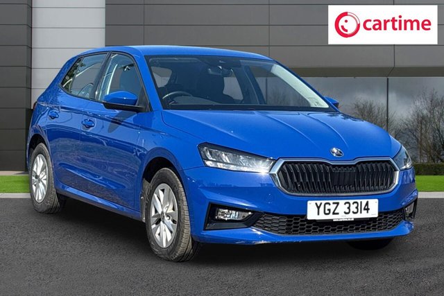 View our Skoda Fabia 1.0 TSI SE Comfort Hatchback 5dr Petrol Manual Euro 6 (s/s) (110 ps) Smartlink, Touchscreen, Electrically Adjustable Door Mirrors, 15In Alloys, 2-Spoke Leather Steering Wheel