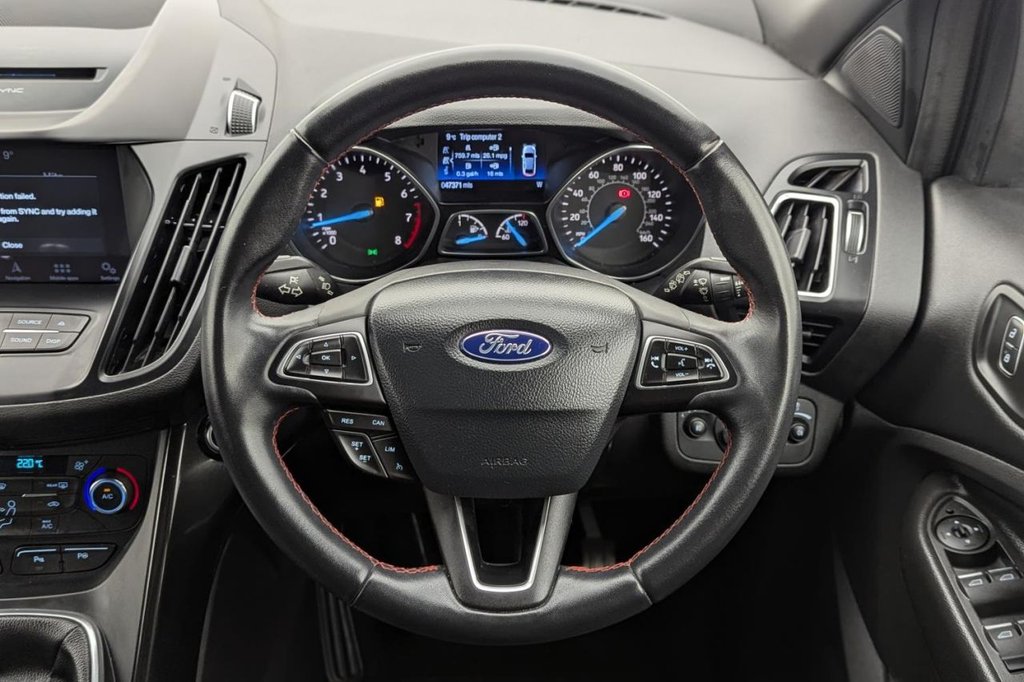 USED 2018 68 FORD KUGA 1.5T EcoBoost GPF ST-Line SUV 5dr Petrol Manual Euro 6 (s/s) (150 ps) Sat Nav, Park Assist, Climate