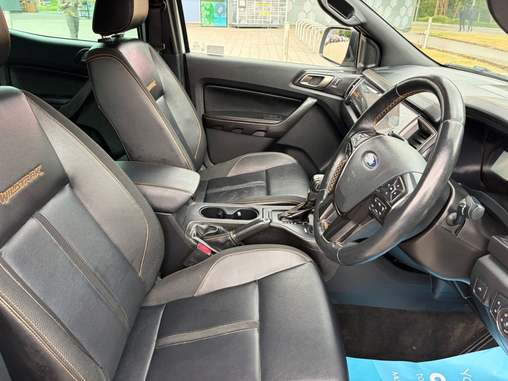 USED 2023 23 FORD RANGER WILDTRACK 4X4.2.0EcoBlue EU6 AUTO D/CAB PICK UP *A/C*S/N*CAMERA*SENSORS*ALLOYS*HEAT PACK*E/PACK* AUTO-EU6-EXCELLENT SPEC