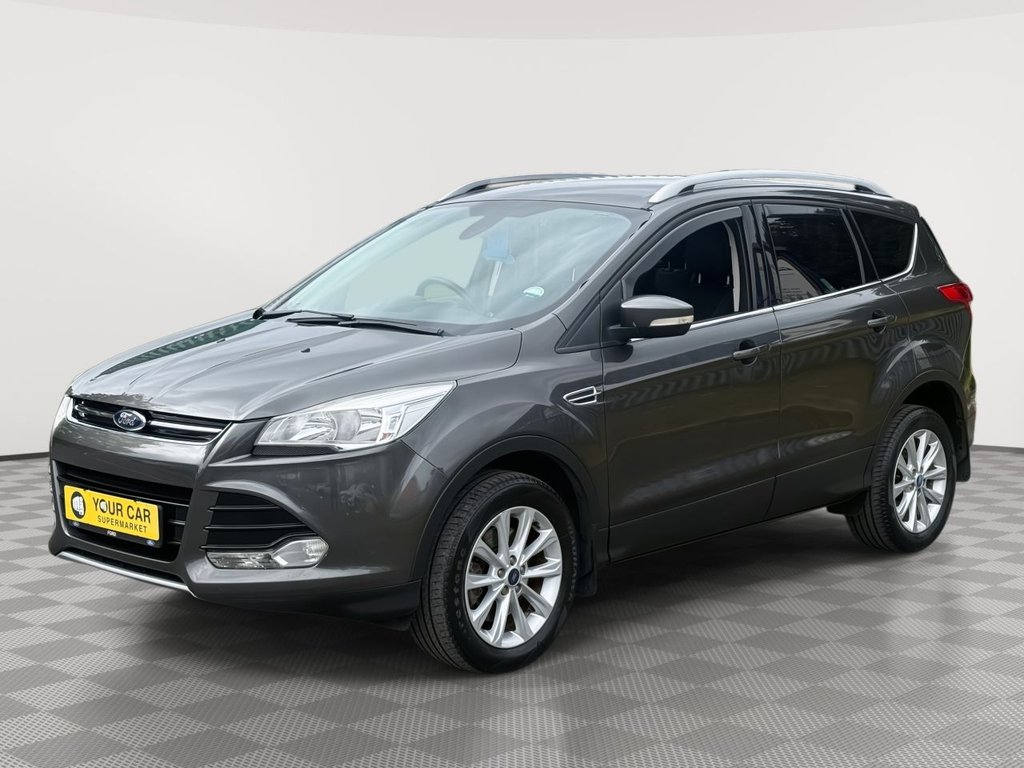 USED 2015 15 FORD KUGA 2.0 TDCi Titanium SUV 5dr Diesel Powershift AWD Euro 6 (s/s) (180 ps) Rear Parking Sensors CD Player