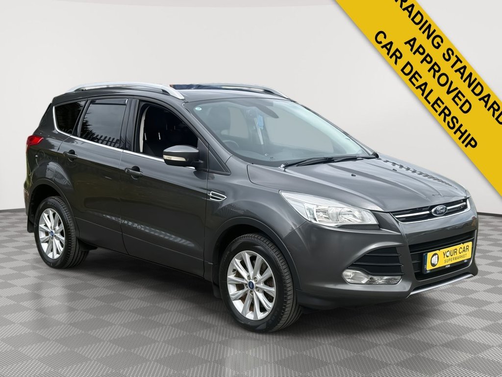 USED 2015 15 FORD KUGA 2.0 TDCi Titanium SUV 5dr Diesel Powershift AWD Euro 6 (s/s) (180 ps) Rear Parking Sensors CD Player