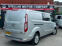 USED 2021 21 FORD TRANSIT CUSTOM 2.0 320 EcoBlue Limited Crew Van L2 H1 Euro 6 (s/s) 5dr (6 Seat) W-BELT DONE|LWB|EURO 6|NO VAT