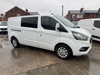USED 2023 73 FORD TRANSIT CUSTOM 2.0 300 EcoBlue Limited Crew Van Double Cab 5dr Diesel Manual L1 H1 Euro 6 (s/s) (130 ps) 