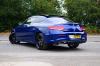 USED 2016 66 MERCEDES-BENZ C-CLASS 2.1 C250d AMG Line (Premium Plus) Coupe 2dr Diesel G-Tronic+ Euro 6 (s/s) (204 ps) BRILLIANT BLUE METALLIC PAINTWORK + 360 CAMERA + SUNROOF + BURMESTER
